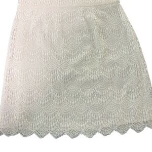 LOFT‎ Cream Lace Skirt
